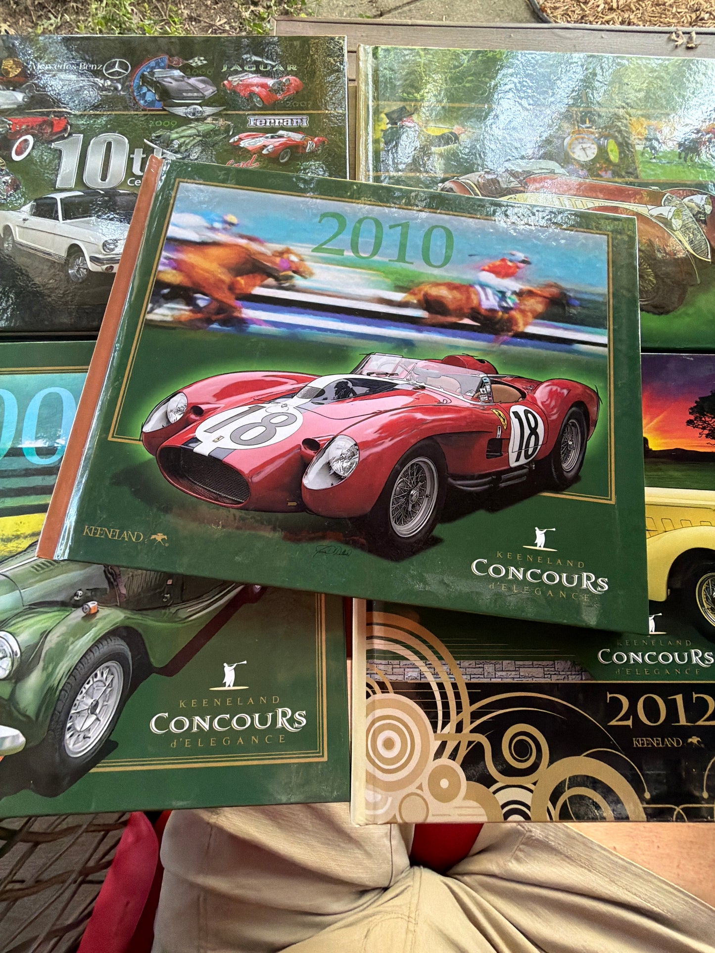 Collection Five Concours de elegance Automobile hardbound Books Keenland 2009/10/11/12/13
