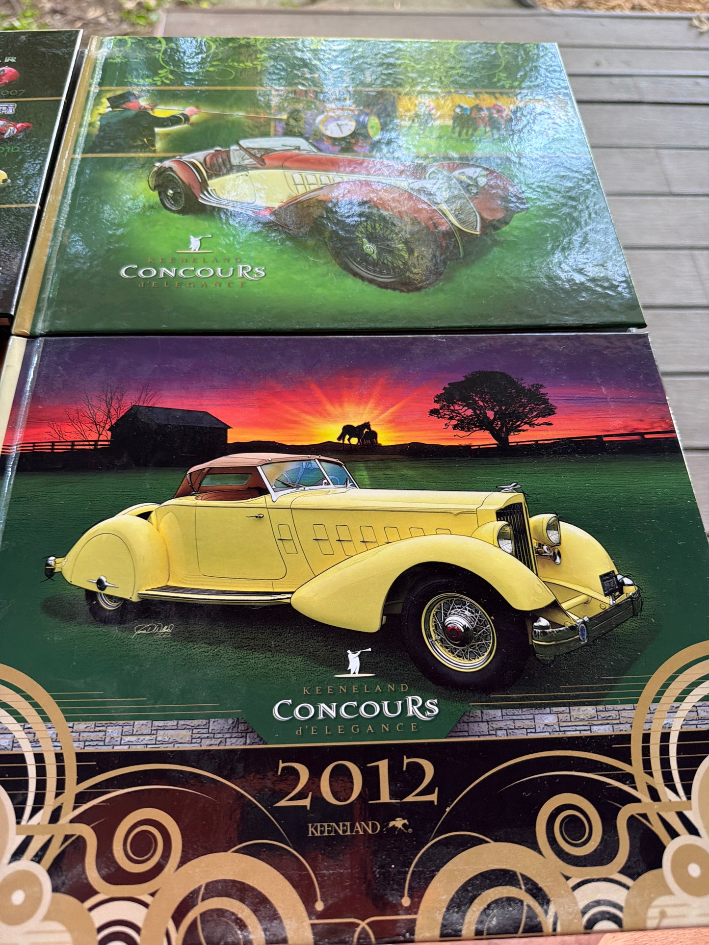 Collection Five Concours de elegance Automobile hardbound Books Keenland 2009/10/11/12/13