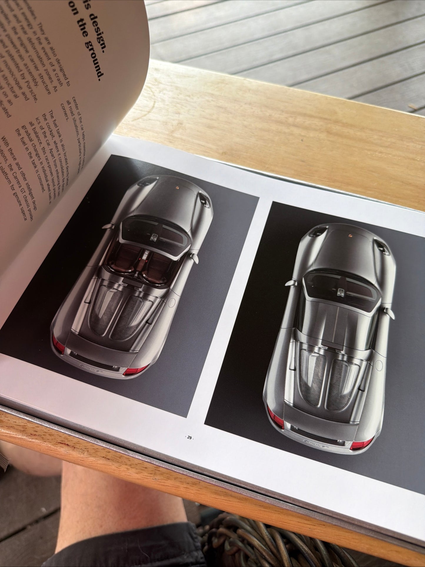 Very rare Porsche 2003 Carrera GT full hardbound brochure