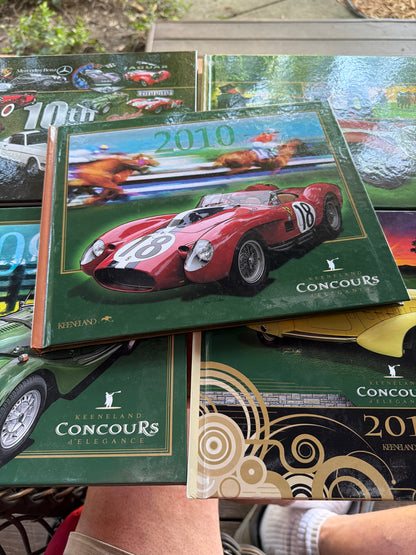 Collection Five Concours de elegance Automobile hardbound Books Keenland 2009/10/11/12/13