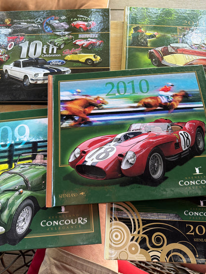 Collection Five Concours de elegance Automobile hardbound Books Keenland 2009/10/11/12/13