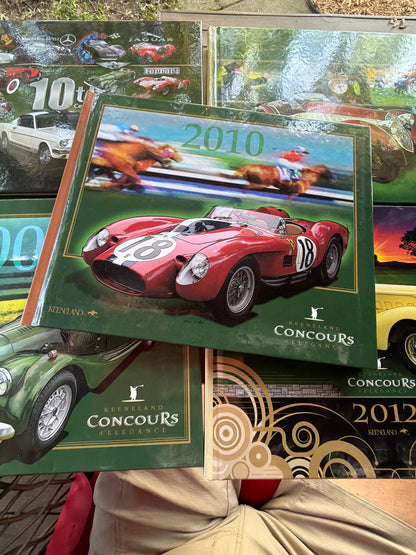 Collection Five Concours de elegance Automobile hardbound Books Keenland 2009/10/11/12/13