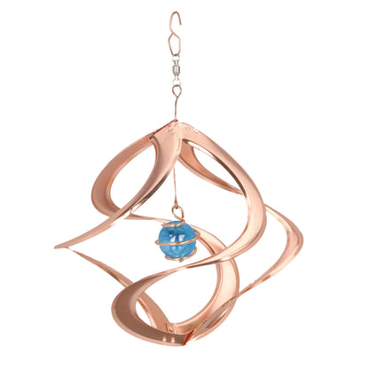 Copper Cosmix With Blue Glass Planet - 11"