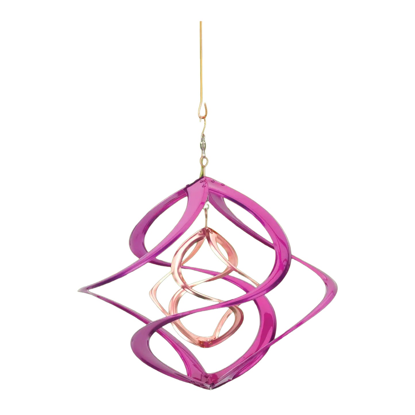 Copper & Purple Cosmix Garden Spinner – 14″