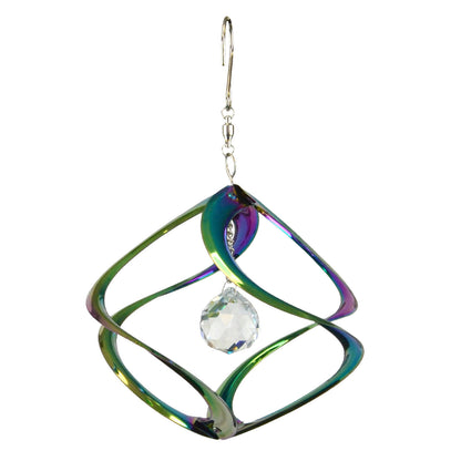 Rainbow Cosmix™ Garden Spinner with Crystal - 11"
