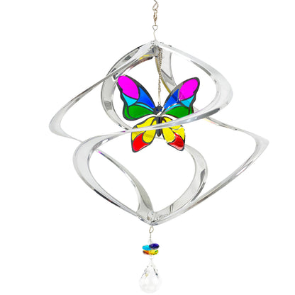 Silver Butterfly Suncatcher Cosmix - 12"