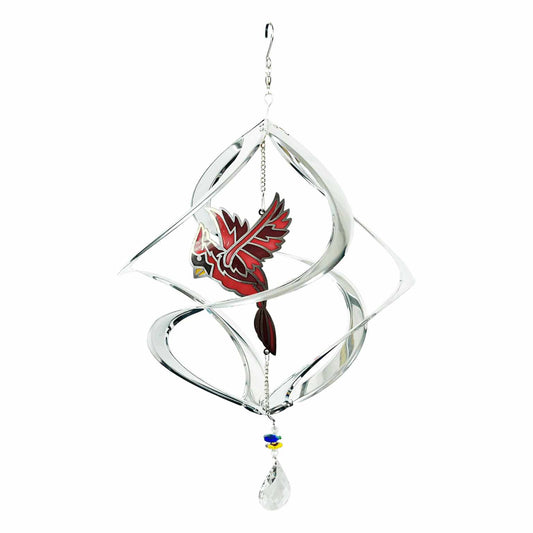 Silver Cardinal Suncatcher Cosmix - 12"