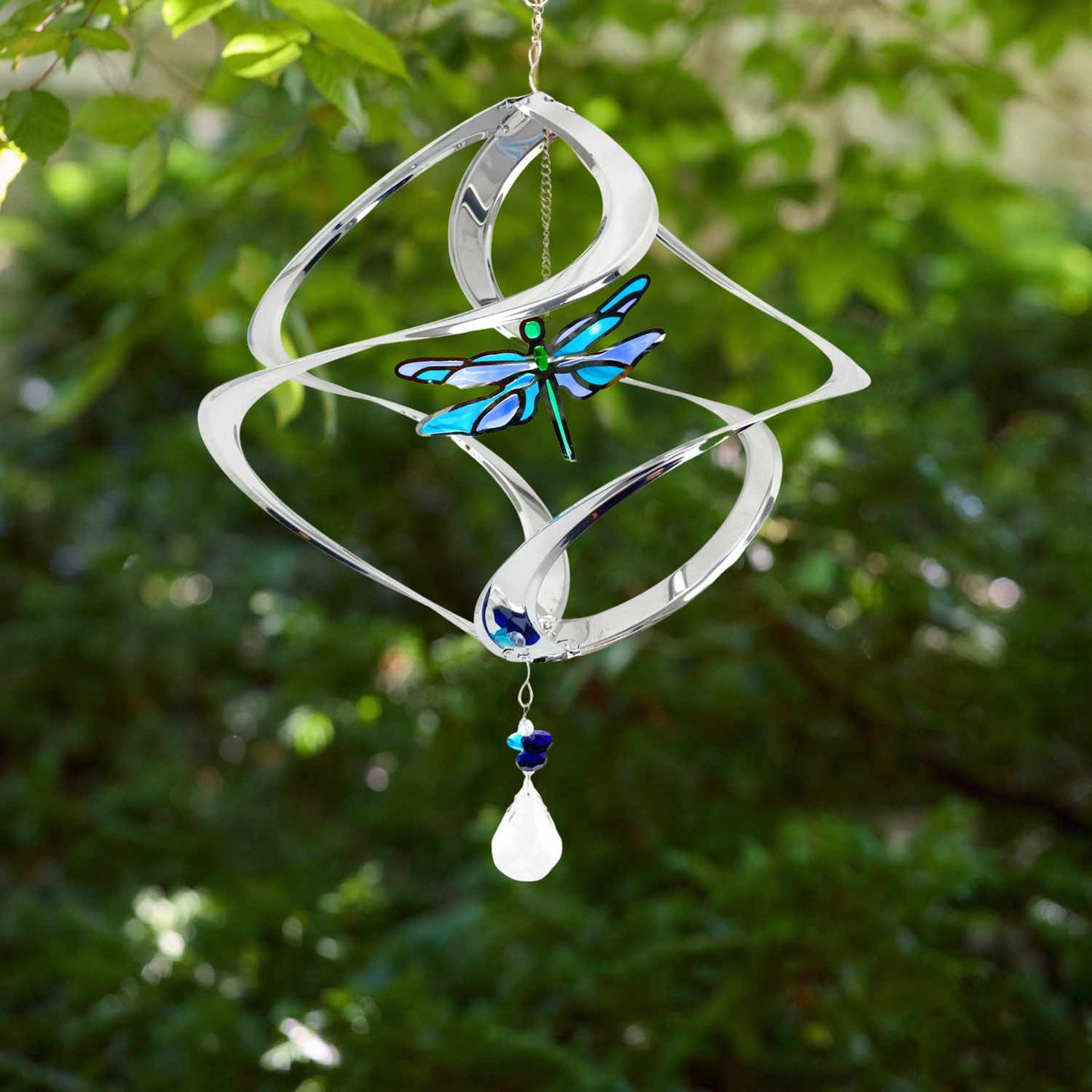 Silver Dragonfly Suncatcher Cosmix - 12"