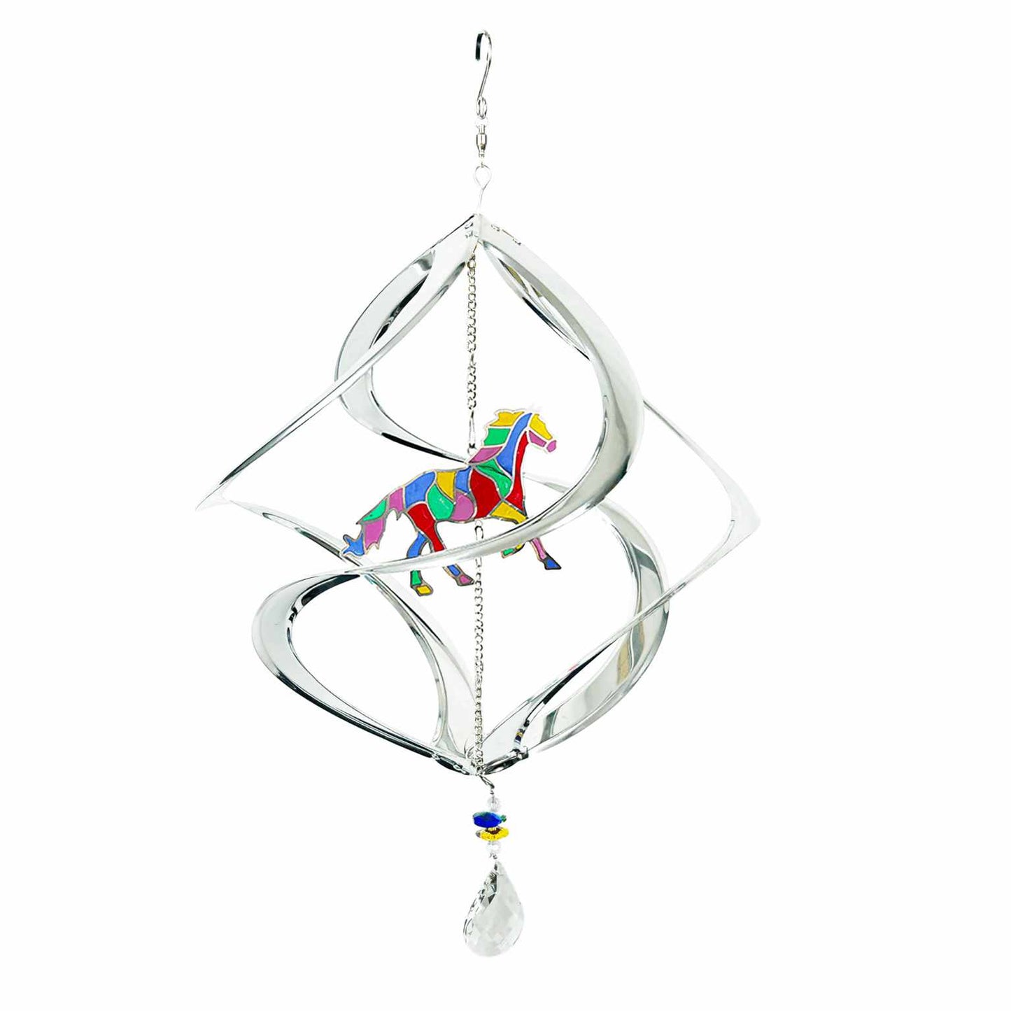 Silver Horse Suncatcher Cosmix - 12"
