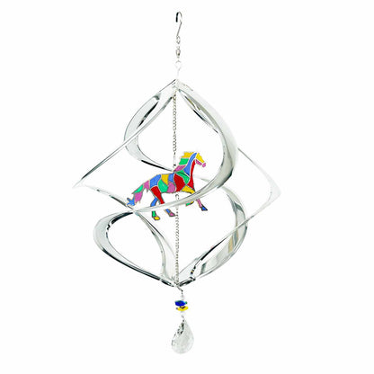 Silver Horse Suncatcher Cosmix - 12"